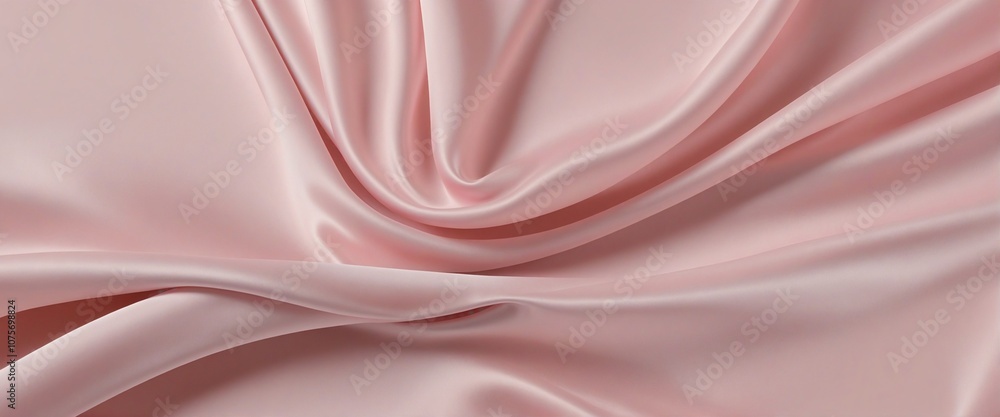 Poster elegant pink satin fabric with smooth abstract gradient for banner and copy space