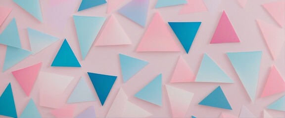 Serene Pastel Triangle Gradient: A Soft Dreamy Abstract Background