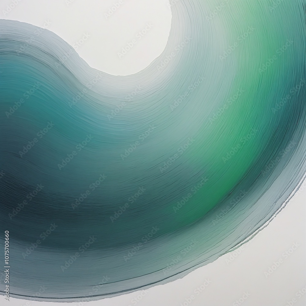 Poster seamless abstract circle with gradient transition from teal to charcoal on transparent background