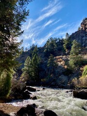 river in mountains