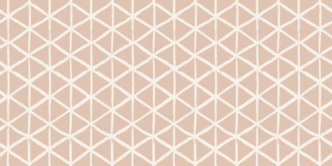 Trendy aesthetic abstract seamless pattern with geometric print. Minimalistic Organic brush stroke, ink texture. Simple design for wallpaper, textile, wrapping, packing, fabric, branding, decoration