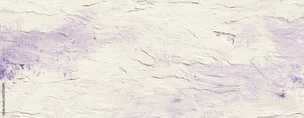 Poster white and purple textured background creating a dynamic composition with visible brushstrokes and pa