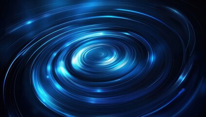 Abstract Blue Light Swirls