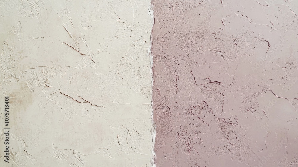 Poster two-tone textured background featuring decorative plaster creating a visually appealing contrast, of
