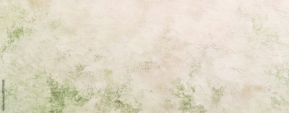 Poster weathered wall texture background in beige and green tones, creating a vintage and rustic backdrop w