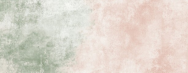 Obraz premium Green and pink pastel colors blend seamlessly in a textured background, creating a soft and elegant design perfect for various creative projects