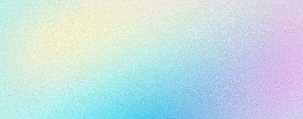 Pastel colors grainy gradient background, blue purple pink yellow abstract noise texture banner, poster header backdrop design
