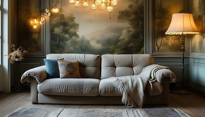 living room with sofa