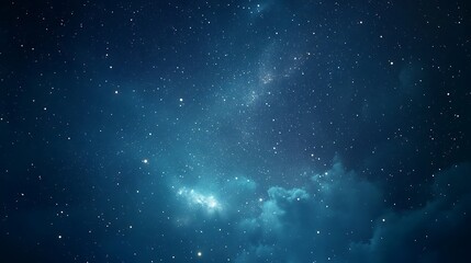 Obraz premium Clouds floating under starry sky creating cosmic atmosphere picture