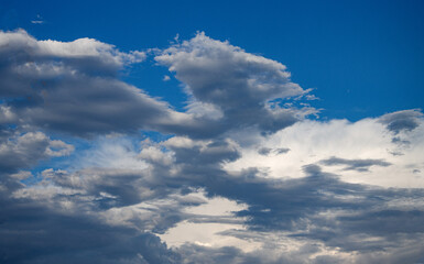 blue sky with clouds