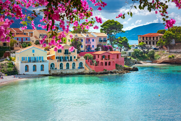 Assos village in Kefalonia, Greece