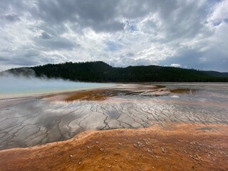 Yellowstone Sapphire Pool Geyser Water Hot Spring