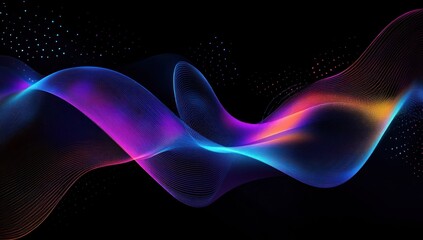 Abstract Neon Wave