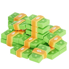 Money pile 3D icon