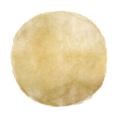 Gold Watercolor Round Element