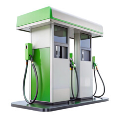 Gas station 3d design Suitable for design elements