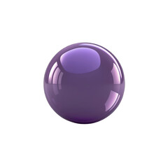 Purple Bubble Isolated