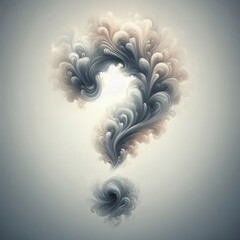 Question mark background with spiral pattern effect
