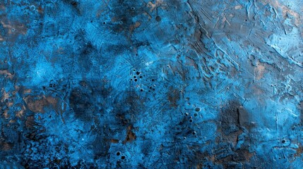 Grungy black and blue wall creates a dramatic backdrop, perfect for showcasing products with edgy flair.