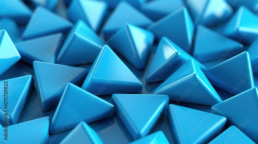 Poster a modern design featuring a displaced 3d triangular background for a dynamic, engaging visual experi