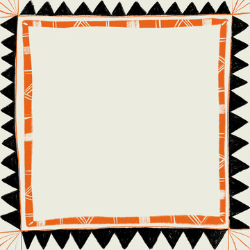 Geometric Pattern with Tribal Desert Vibes Illustration