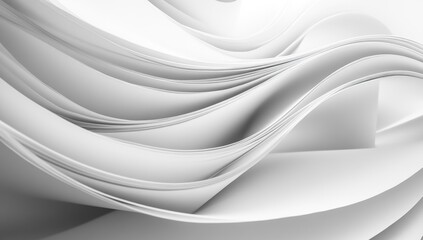 Obraz premium Abstract White Swirls