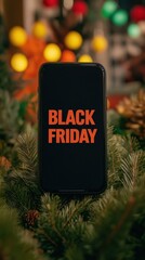 Promotional website header graphic featuring bold "BLACK FRIDAY" text, ideal for sales and discount advertising during Black Friday events..