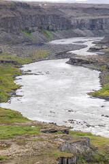 Moody river in Iceland