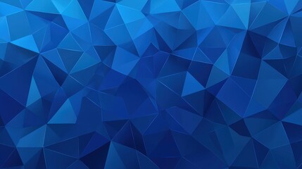 Fototapeta premium Abstract Geometric Blue Triangle Background Design