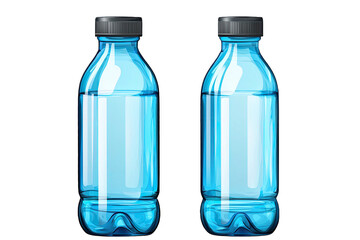 Illustration of a Plastic Water Bottle