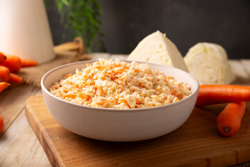 Coleslaw, made with cabbage and grated carrots, is an easy, fresh and healthy recipe known in many...