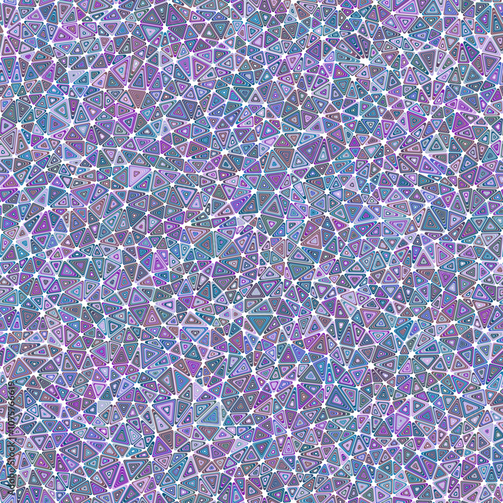 Poster geometric template background with multiple repeated inner triangles in a multicolored style. seamle