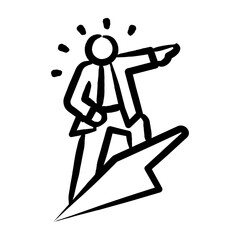 Leader In Action Icon