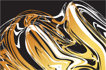 Marble Black Gold Texture Pattern Design Template