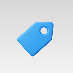 3d Realistic Price tag vector illustration