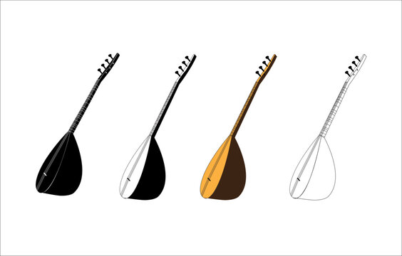 Baglama or saz is a type of stringed instrument commonly used in Turkish folk music.