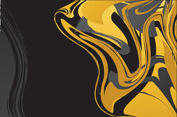 Marble Black Gold Texture Pattern Design Template