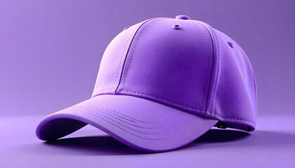 Fototapeta premium 3d purple cap head protect mockup