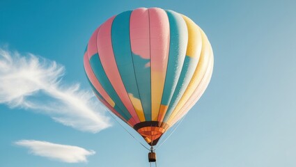Fototapeta premium Balloon air transport device, this image is from AI