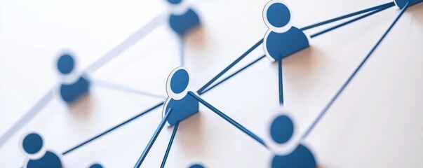 People connect through a dynamic network concept to build lasting relationships