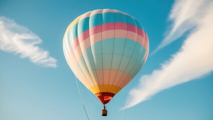 Fototapeta premium Balloon air transport device, this image is from AI