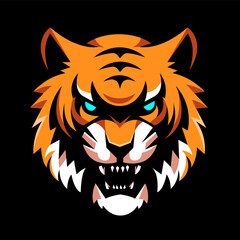 Tiger mascot logo