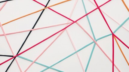 People connect through a network of conceptual threads in modern design