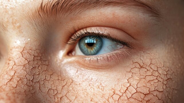 Texture of dry skin as background  macro view 