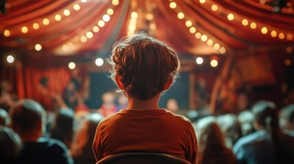 Obraz premium Child Watching a Show