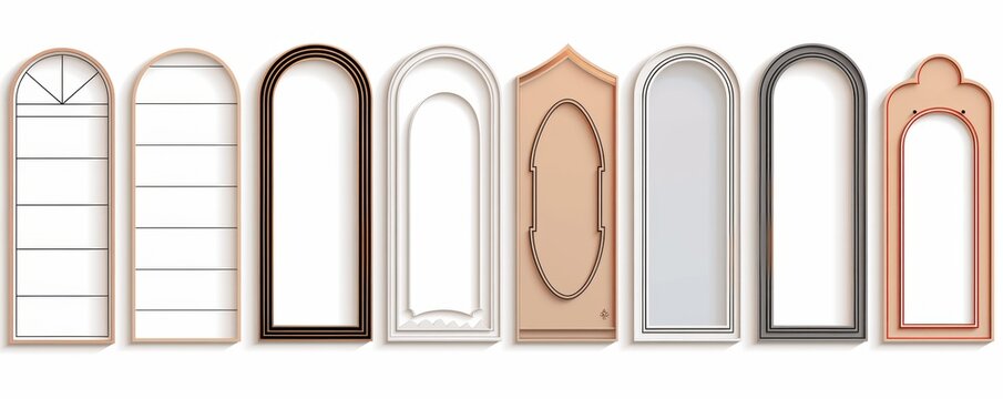 Linear Boho Arches with Stars and Sparkles