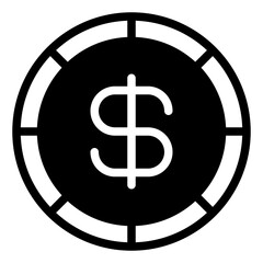 Dollar Sign black friday  marketing icon 