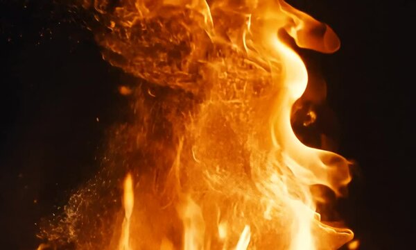 Beautiful stylish fire flames Backround