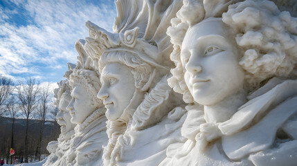 Fototapeta premium Envision a Sculptural Garden of Character