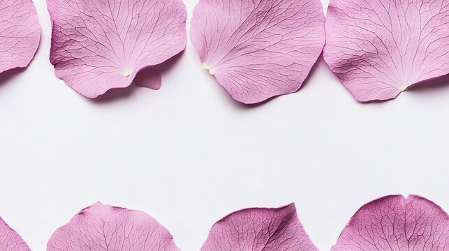 Fototapeta   A set of pink blossoms sits atop a white surface alongside a whiteboard bearing inscriptions